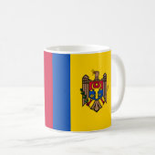 Moldavië Vlag Keramische Mok (Voorkant rechts)