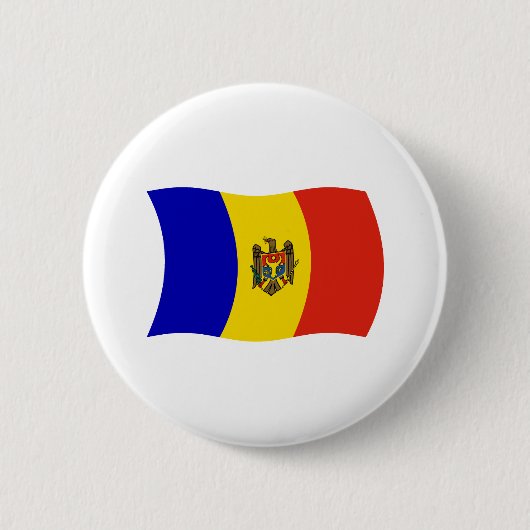 Moldavië Vlag Knop Ronde Button 5,7 Cm (Voorkant)