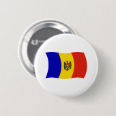 Moldavië Vlag Knop Ronde Button 5,7 Cm (Voorkant /achterkant)