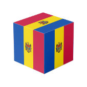 Moldavië vlag kubus (Achter hoekig)