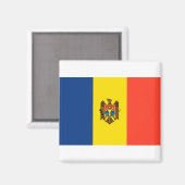 Moldavië-vlag Magneet (Voorkant / Achterkant)