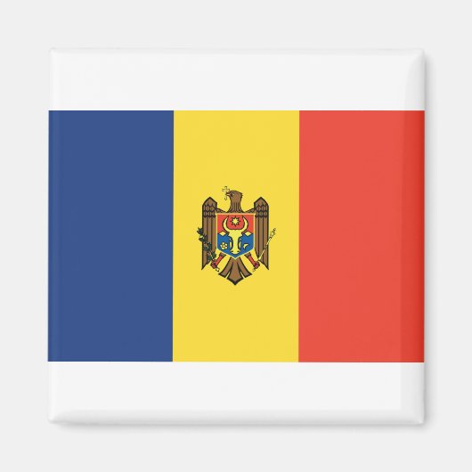 Moldavië-vlag Magneet (Voorkant)