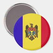 Moldavië-vlag Magneet (Voorkant / Achterkant)