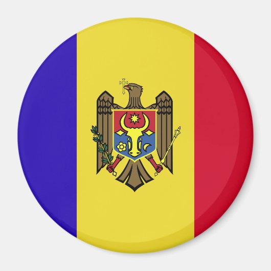 Moldavië-vlag Magneet (Voorkant)