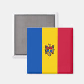 Moldavië-vlag Magneet (Voorkant / Achterkant)