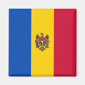 Moldavië-vlag Magneet (Voorkant)