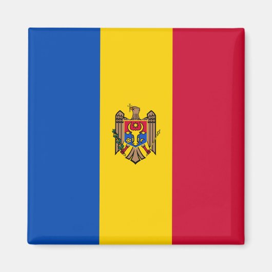 Moldavië-vlag Magneet (Voorkant)