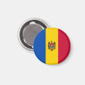 Moldavië Vlag Magneet (Voorkant / Achterkant)