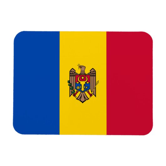 Moldavië-vlag Magneet (Horizontaal)