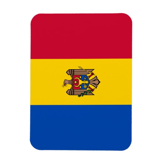 Moldavië-vlag Magneet (Verticaal)