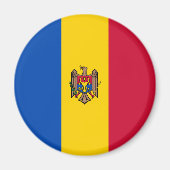 Moldavië-vlag Magneet (Voorkant)