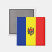 Moldavië-vlag Magnet (Voorkant / Achterkant)