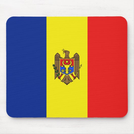 Moldavië-vlag Mousepad Muismat (Voorkant)