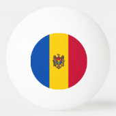 Moldavië-vlag Pingpongbal (Achterkant)