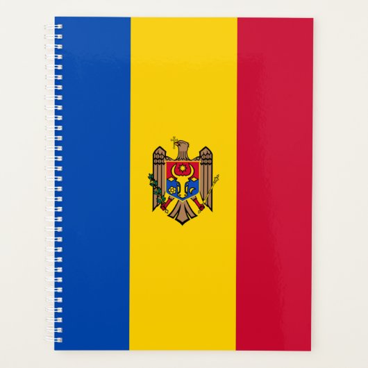 Moldavië Vlag Planner (Voorkant)