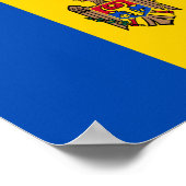 Moldavië-vlag Poster (Hoek)