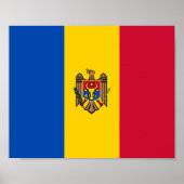 Moldavië-vlag Poster (Voorkant)