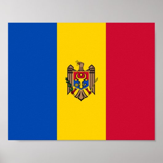 Moldavië-vlag Poster (Voorkant)