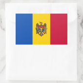 Moldavië-vlag Rechthoekige Sticker (Tas)