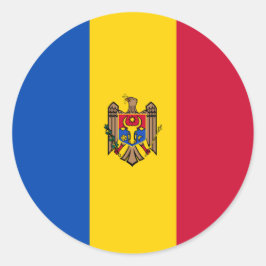 Moldavië-vlag Ronde Sticker