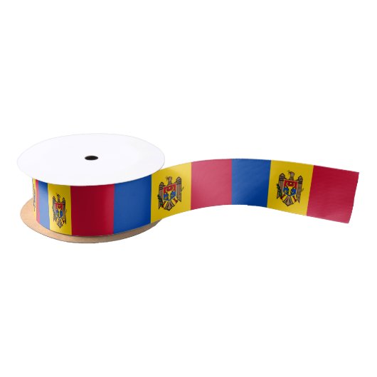 Moldavië Vlag Satijnen Lint (Spoel)
