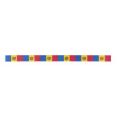 Moldavië Vlag Satijnen Lint (Voorkant)