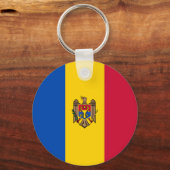 Moldavië Vlag Sleutelhanger (Voorkant)