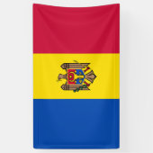 Moldavië vlag spandoek (Verticaal)