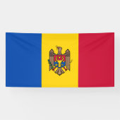 Moldavië-vlag Spandoek (Horizontaal)