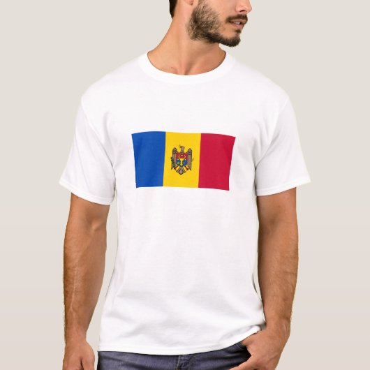 Moldavië-vlag T-shirt (Voorkant)