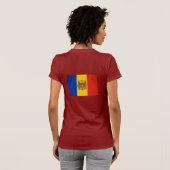 Moldavië-vlag T-shirt (Achterkant volledig)