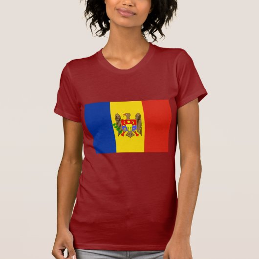 Moldavië-vlag T-shirt (Voorkant)