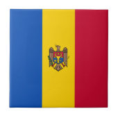 Moldavië-vlag Tegeltje (Voorkant)