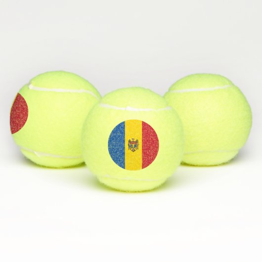 Moldavië-vlag Tennisballen (Multi)