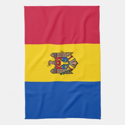Moldavië-vlag Theedoek (Verticaal)
