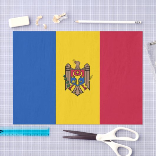 Moldavië-vlag Tissuepapier (Craft)