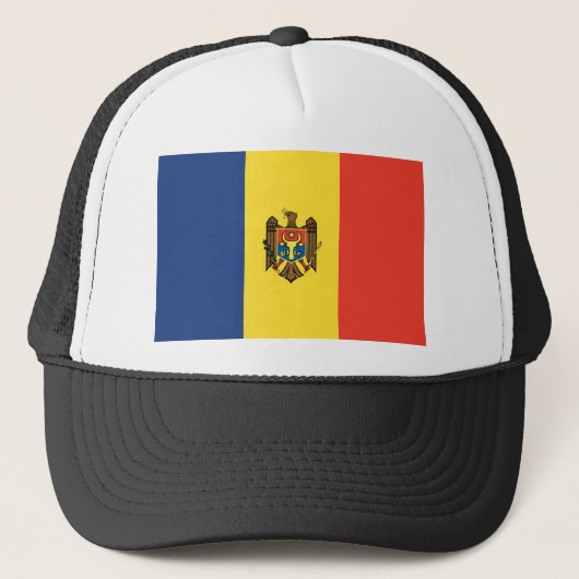 Moldavië-vlag Trucker Pet (Voorkant)