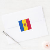 Moldavië-vlag Vierkante Sticker (Envelop)