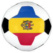 Moldavië Vlag Voetbal (Gedraaid)