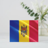 Moldavië - Wavevlag - Briefkaart (Staand voorkant)