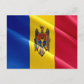 Moldavië - Wavevlag - Briefkaart (Voorkant)