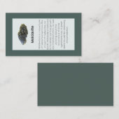 Moldaviet Crystal Betekenis Sieraden Display Visitekaartje (Voorkant / Achterkant)