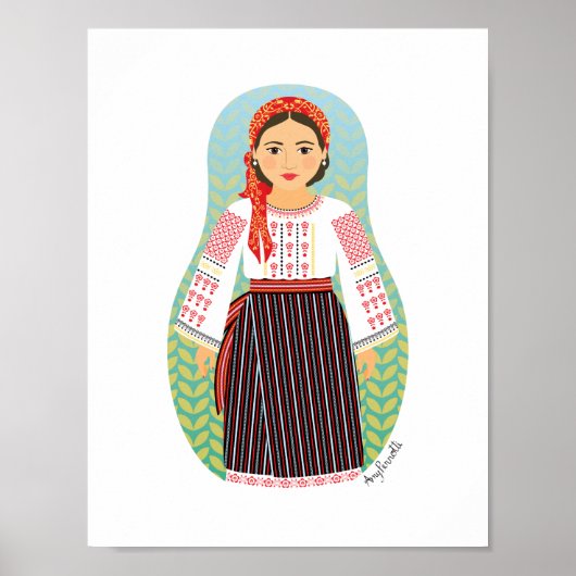 Moldavisch Matryoshka Poster (Voorkant)