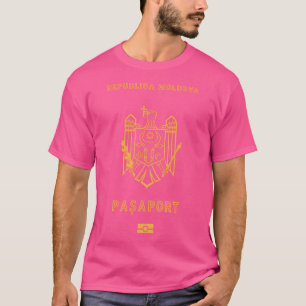 Moldavisch paspoort t-shirt