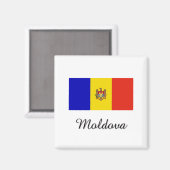 Moldavisch vlaggenontwerp magneet (Voorkant / Achterkant)