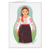 Moldavische Matryoshka Kaart (Voorkant)