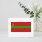 Moldavische SSR-vlag Briefkaart (Staand voorkant)