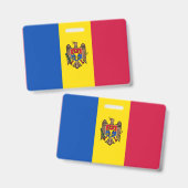 Moldavische vlag badge (Voor- en achterkant)