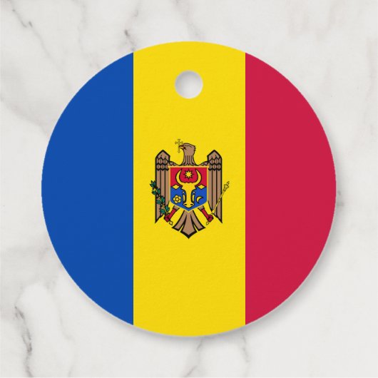 Moldavische vlag bedankjes labels (Achterkant)
