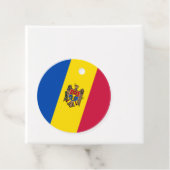 Moldavische vlag bedankjes labels (In situ)